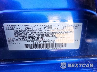 Zdjęcie 12 z 12 samochodu: 2013 NISSAN SENTRA S VIN:3N1AB7AP8DL716143 - miniatura