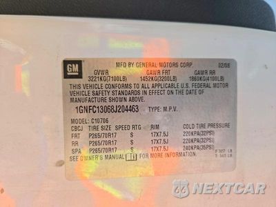 Zdjęcie 13 z 13 samochodu: 2008 CHEVROLET TAHOE C1500 VIN:1GNFC13068J204463 - miniatura