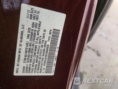 Zdjęcie 13 z 13 samochodu: 2018 HONDA ODYSSEY EX VIN:5FNRL6H50JB068836 - miniatura