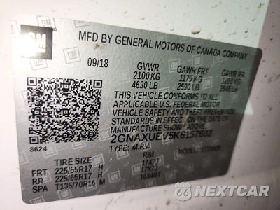 Zdjęcie 13 z 13 samochodu: 2019 CHEVROLET EQUINOX LT VIN:2GNAXUEV5K6157603 - miniatura