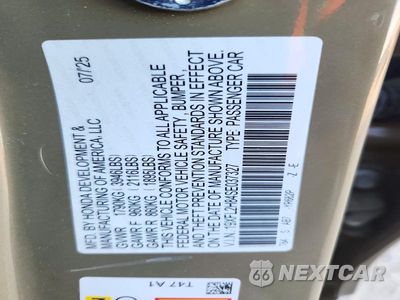 Zdjęcie 13 z 13 samochodu: 2025 HONDA CIVIC SPORT VIN:19XFL2H84SE037327 - miniatura