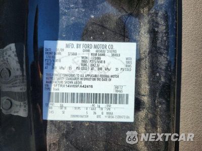 Zdjęcie 12 z 12 samochodu: 2009 FORD F150 SUPER CAB VIN:1FTRX14W69FA42416 - miniatura