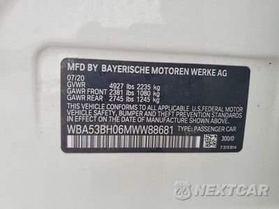 Zdjęcie 13 z 13 samochodu: 2021 BMW 530 I VIN:WBA53BH06MWW88681 - miniatura