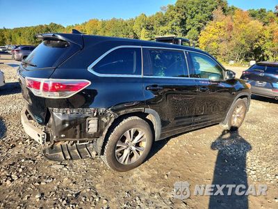 Trzecie zdjęcie samochodu z tyłu: 2014 TOYOTA HIGHLANDER LE PLUS VIN:5TDBKRFH3ES039707 - miniatura