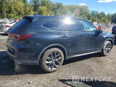 Trzecie zdjęcie samochodu z tyłu: 2023 ACURA MDX A-SPEC VIN:5J8YE1H04PL009518 - miniatura