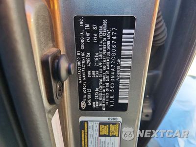 Zdjęcie 12 z 12 samochodu: 2012 KIA OPTIMA EX VIN:5XXGN4A72CG067477 - miniatura