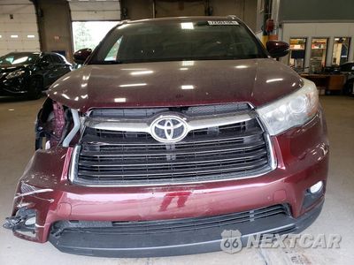 Piąte zdjęcie samochodu w środku: 2016 TOYOTA HIGHLANDER XLE VIN:5TDJKRFH8GS327723 - miniatura