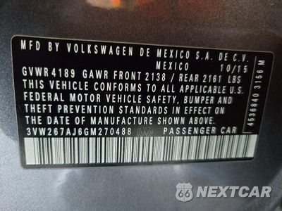 Zdjęcie 12 z 12 samochodu: 2016 VOLKSWAGEN JETTA S VIN:3VW267AJ6GM270488 - miniatura