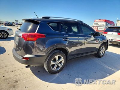Trzecie zdjęcie samochodu z tyłu: 2015 TOYOTA RAV4 XLE VIN:JTMWFREV7FD066144 - miniatura