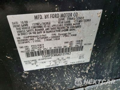 Zdjęcie 12 z 12 samochodu: 2010 FORD TAURUS SEL VIN:1FAHP2EW6AG121962 - miniatura