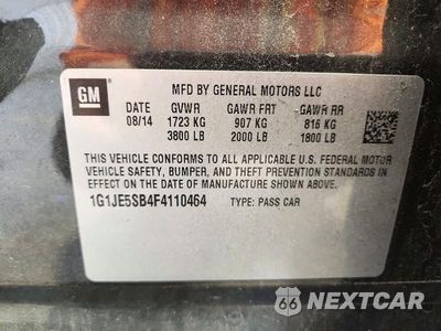 Zdjęcie 12 z 12 samochodu: 2015 CHEVROLET SONIC LTZ VIN:1G1JE5SB4F4110464 - miniatura