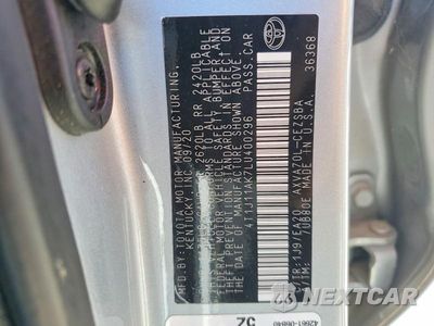 Zdjęcie 12 z 12 samochodu: 2020 TOYOTA CAMRY SE VIN:4T1J11AK7LU400296 - miniatura