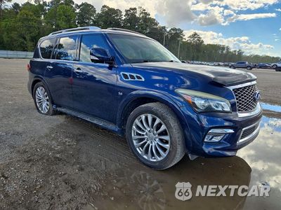 Czwarte zdjęcie samochodu z boku: 2016 INFINITI QX80 BASE VIN:JN8AZ2NF9G9613036 - miniatura