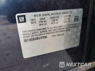 Zdjęcie 12 z 12 samochodu: 2014 CHEVROLET IMPALA LT VIN:2G1125S30E9157696 - miniatura