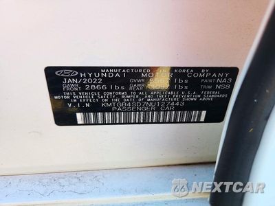 Zdjęcie 12 z 12 samochodu: 2022 GENESIS G80 SPORT PRESTIGE VIN:KMTGB4SD7NU127443 - miniatura