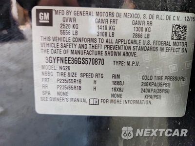 Zdjęcie 14 z 14 samochodu: 2016 CADILLAC SRX LUXURY COLLECTION VIN:3GYFNEE36GS570870 - miniatura