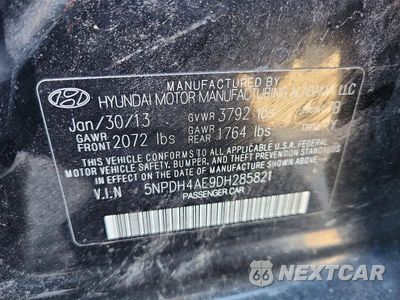 Zdjęcie 12 z 12 samochodu: 2013 HYUNDAI ELANTRA LIMITED VIN:5NPDH4AE9DH285821 - miniatura