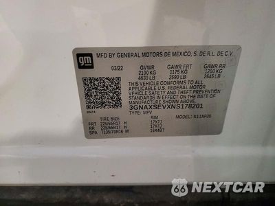 Zdjęcie 13 z 13 samochodu: 2022 CHEVROLET EQUINOX LS VIN:3GNAXSEVXNS178201 - miniatura