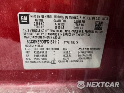 Zdjęcie 12 z 12 samochodu: 2015 CHEVROLET SILVERADO K1500 LTZ VIN:3GCUKSEC6FG157112 - miniatura