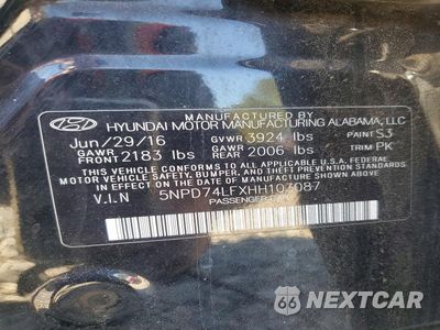 Zdjęcie 12 z 12 samochodu: 2017 HYUNDAI ELANTRA SE VIN:5NPD74LFXHH103087 - miniatura