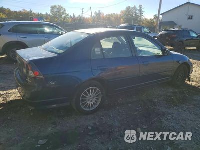 Trzecie zdjęcie samochodu z tyłu: 2005 HONDA CIVIC LX VIN:2HGES16535H613940 - miniatura