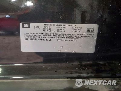Zdjęcie 12 z 12 samochodu: 2015 CHEVROLET MALIBU 2LT VIN:1G11D5SL1FF131305 - miniatura