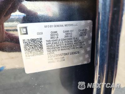 Zdjęcie 12 z 12 samochodu: 2019 CHEVROLET MALIBU LS VIN:1G1ZB5ST0KF183625 - miniatura