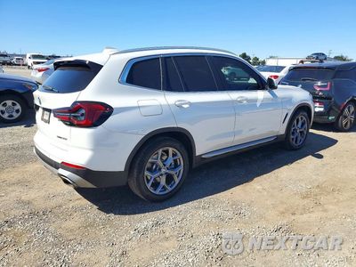 Trzecie zdjęcie samochodu z tyłu: 2023 BMW X3 SDRIVE30I VIN:5UX43DP05P9S93369 - miniatura