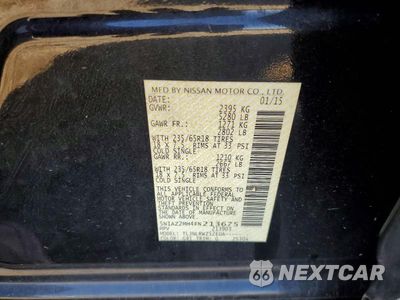 Zdjęcie 13 z 13 samochodu: 2015 NISSAN MURANO SL VIN:5N1AZ2MH4FN213675 - miniatura
