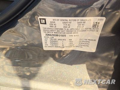 Zdjęcie 12 z 12 samochodu: 2011 CHEVROLET EQUINOX LTZ VIN:2GNALFEC8B1215075 - miniatura