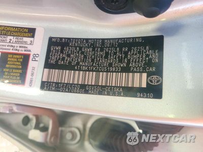 Zdjęcie 12 z 12 samochodu: 2012 TOYOTA CAMRY SE V6 VIN:4T1BK1FK7CU519833 - miniatura