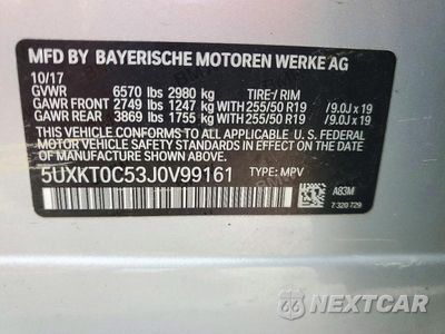 Zdjęcie 13 z 13 samochodu: 2018 BMW X5 XDR40E VIN:5UXKT0C53J0V99161 - miniatura