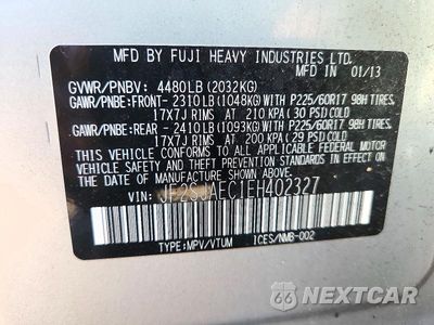 Zdjęcie 14 z 14 samochodu: 2014 SUBARU FORESTER 2.5I PREMIUM VIN:JF2SJAEC1EH402327 - miniatura