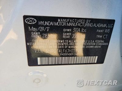 Zdjęcie 13 z 13 samochodu: 2018 HYUNDAI ELANTRA SE VIN:5NPD74LF6JH228951 - miniatura