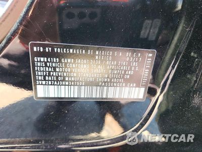 Zdjęcie 12 z 12 samochodu: 2017 VOLKSWAGEN JETTA S VIN:3VW2B7AJ3HM347508 - miniatura
