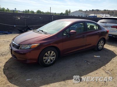 2012 HONDA CIVIC LX 19XFB2F58CE320911 - główne zdjęcie licytacji z USA - miniatura