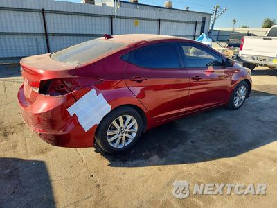 Trzecie zdjęcie samochodu z tyłu: 2014 HYUNDAI ELANTRA SE VIN:5NPDH4AE2EH545333 - miniatura