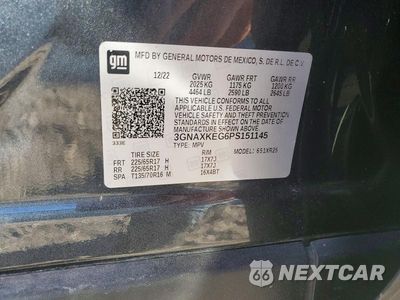Zdjęcie 13 z 13 samochodu: 2023 CHEVROLET EQUINOX LT VIN:3GNAXKEG6PS151145 - miniatura