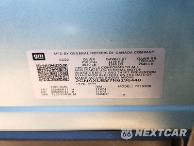 Zdjęcie 13 z 13 samochodu: 2022 CHEVROLET EQUINOX LT VIN:2GNAXUEV7N6136448 - miniatura