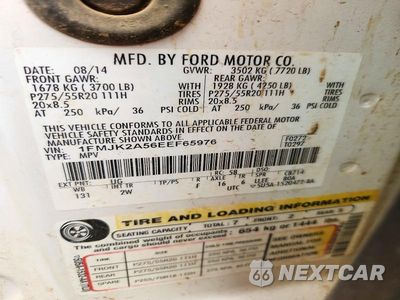 Zdjęcie 13 z 13 samochodu: 2014 FORD EXPEDITION EL LIMITED VIN:1FMJK2A56EEF65976 - miniatura