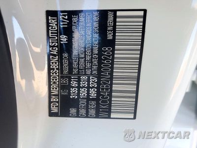 Zdjęcie 12 z 12 samochodu: 2022 MERCEDES-BENZ EQS SEDAN 580 4MATIC VIN:W1KCG4EB2NA006268 - miniatura