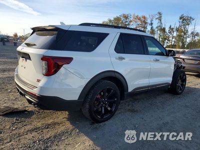 Trzecie zdjęcie samochodu z tyłu: 2021 FORD EXPLORER ST VIN:1FM5K8GC8MGA46716 - miniatura