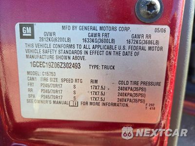 Zdjęcie 12 z 12 samochodu: 2006 CHEVROLET SILVERADO C1500 VIN:1GCEC19Z06Z302493 - miniatura