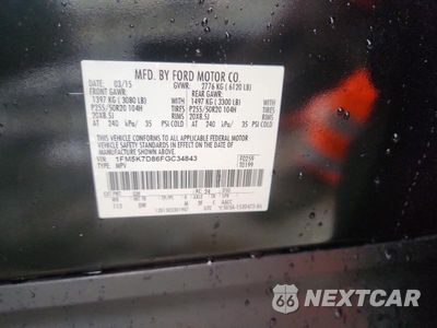 Zdjęcie 13 z 13 samochodu: 2015 FORD EXPLORER XLT VIN:1FM5K7D86FGC34843 - miniatura