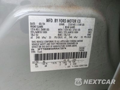 Zdjęcie 12 z 12 samochodu: 2024 FORD MAVERICK LARIAT VIN:3FTTW8M30RRA72974 - miniatura