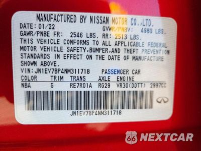 Zdjęcie 12 z 12 samochodu: 2022 INFINITI Q50 LUXE VIN:JN1EV7BP4NM311718 - miniatura