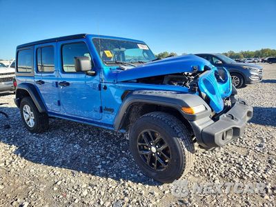 Czwarte zdjęcie samochodu z boku: 2023 JEEP WRANGLER SPORT VIN:1C4HJXDN9PW671088 - miniatura