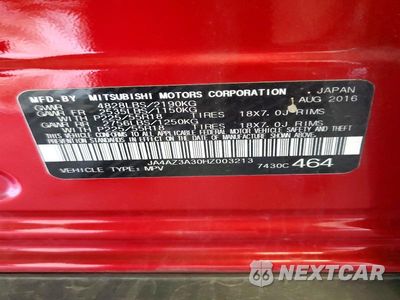 Zdjęcie 13 z 13 samochodu: 2017 MITSUBISHI OUTLANDER SE VIN:JA4AZ3A30HZ003213 - miniatura