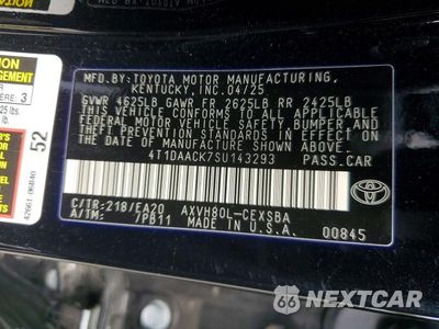 Zdjęcie 12 z 12 samochodu: 2025 TOYOTA CAMRY SE VIN:4T1DAACK7SU143293 - miniatura