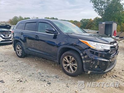 Czwarte zdjęcie samochodu z boku: 2014 TOYOTA HIGHLANDER XLE VIN:5TDJKRFH4ES036570 - miniatura